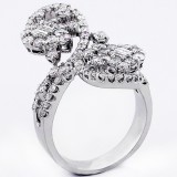 Fancy Ring total 2.43 cts set in 18k white gold